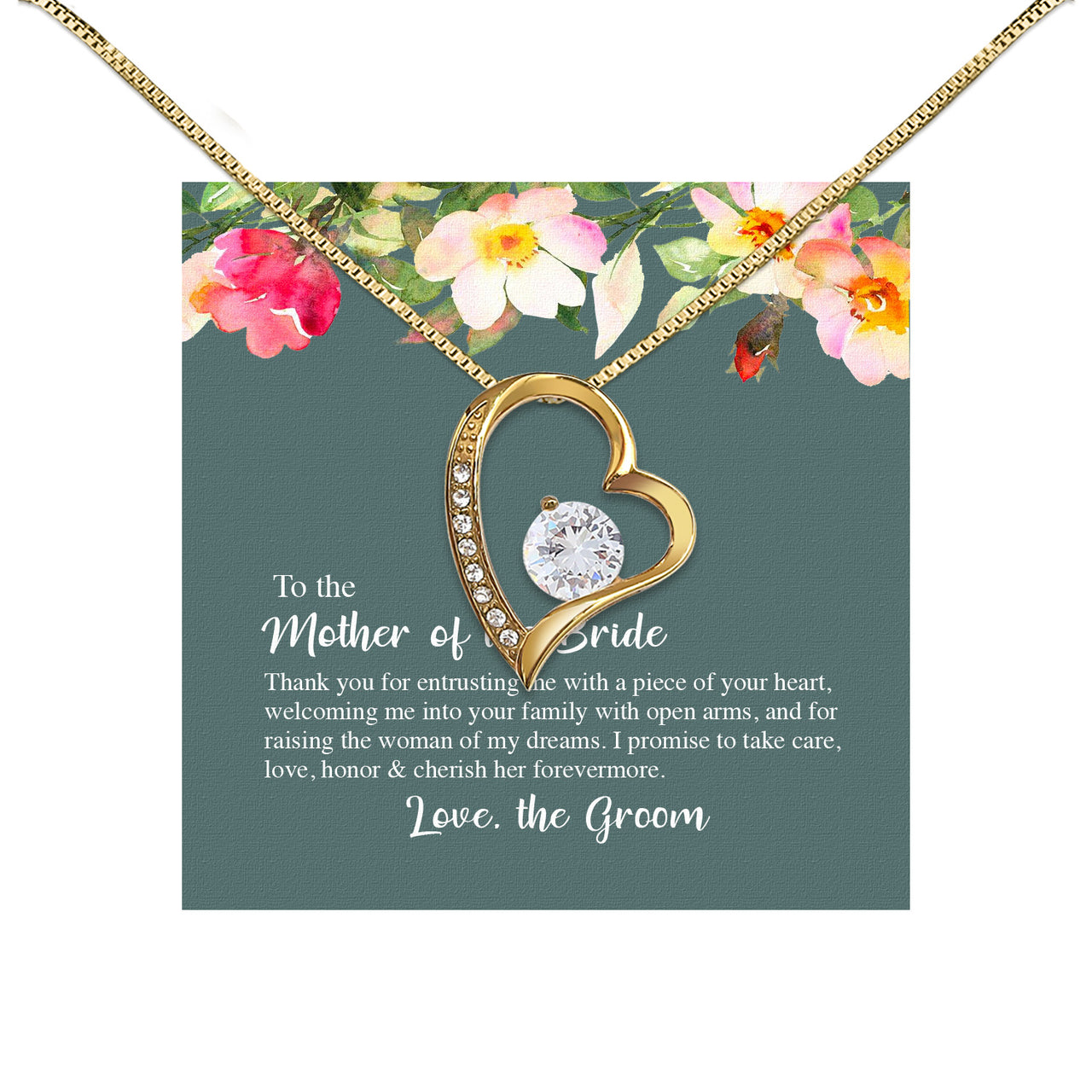 Necklace Gift For Mother Of Bride From Groom