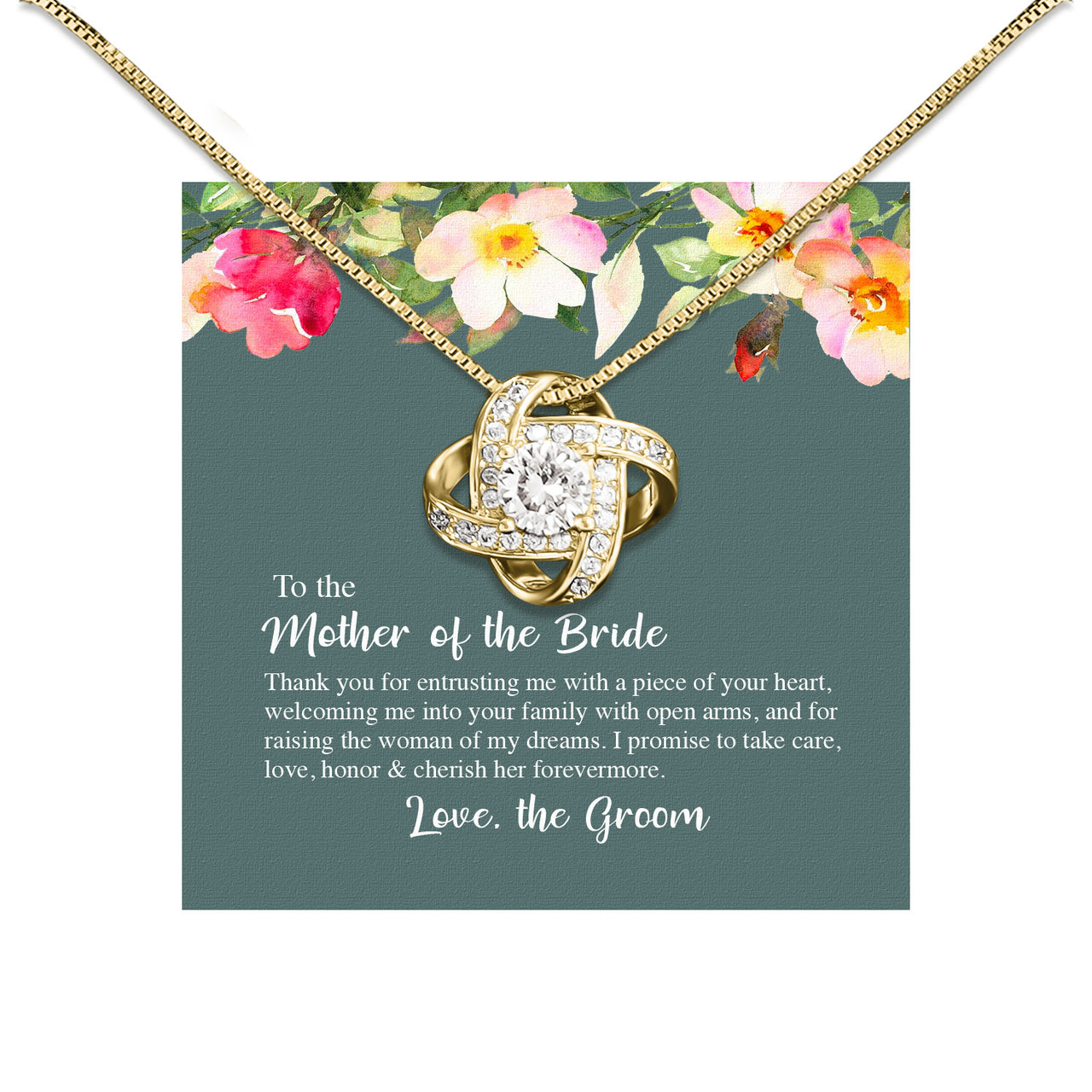 Necklace Gift For Mother Of Bride From Groom