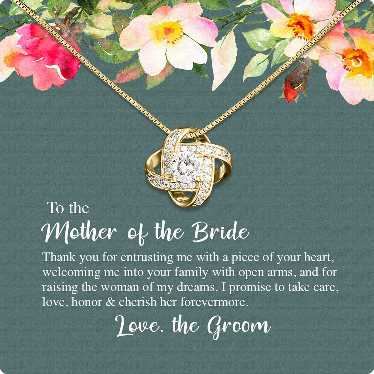 Necklace Gift For Mother Of Bride From Groom