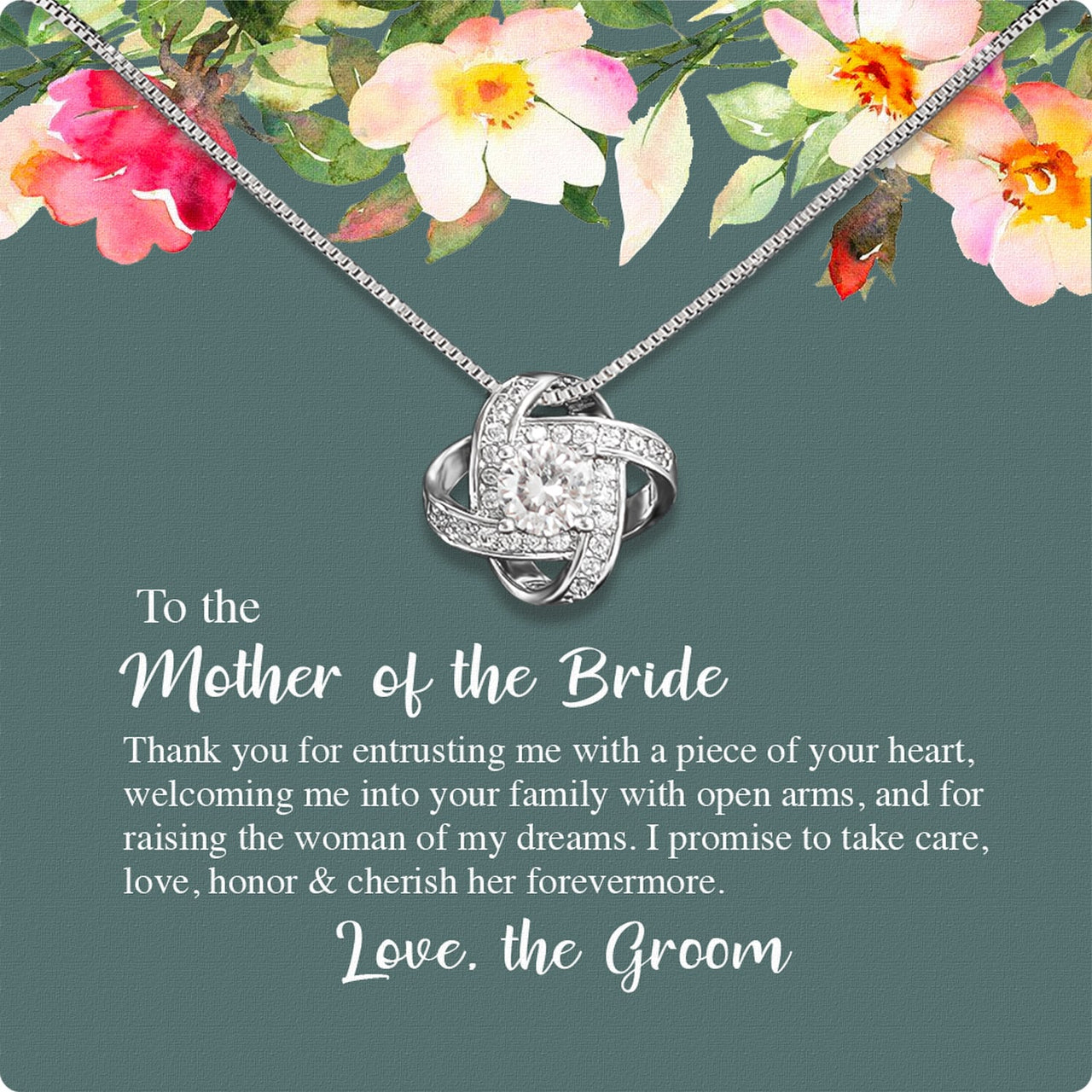 Necklace Gift For Mother Of Bride From Groom