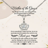 Necklace Gift For Mother Of Bride From Bride