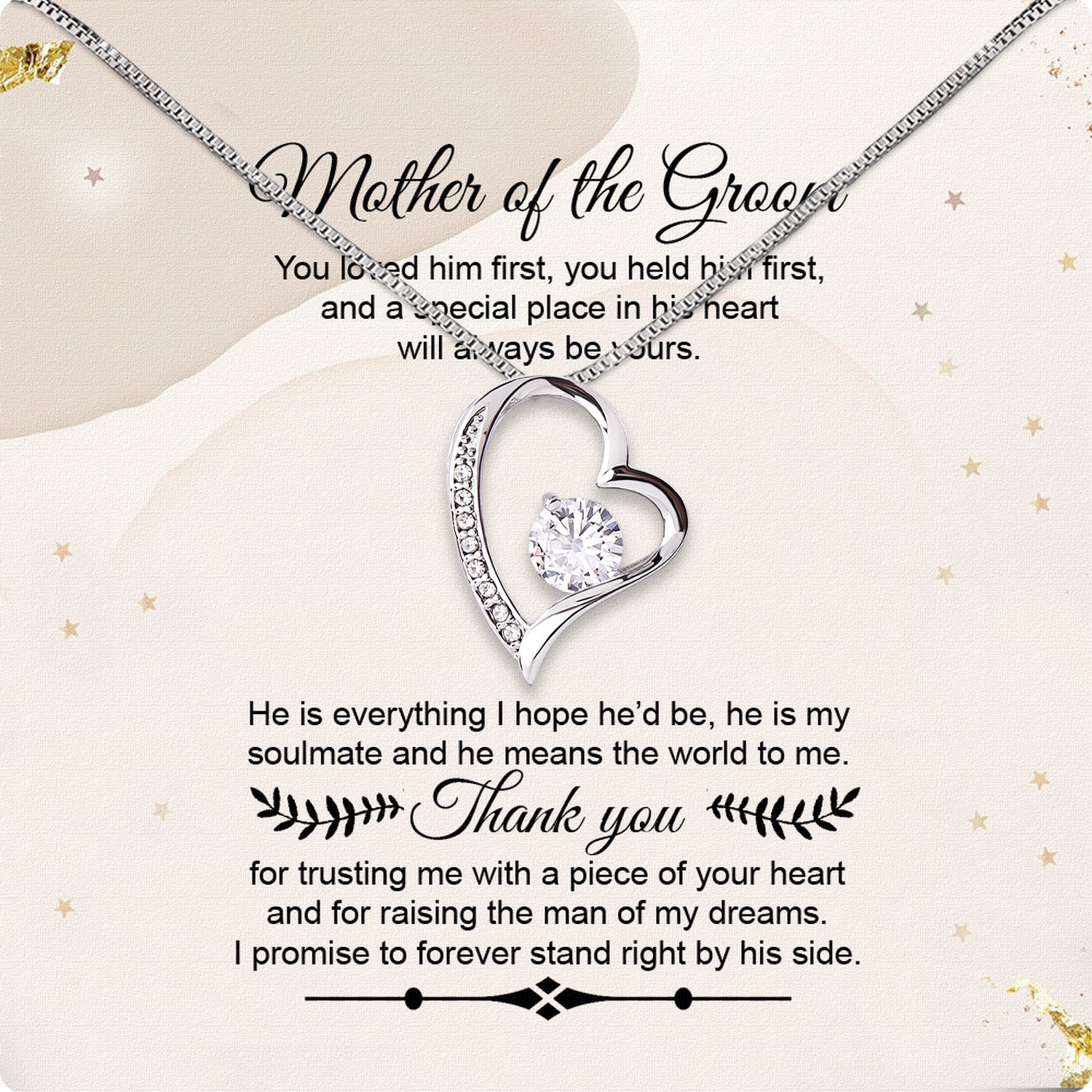 Necklace Gift For Mother Of Bride From Bride