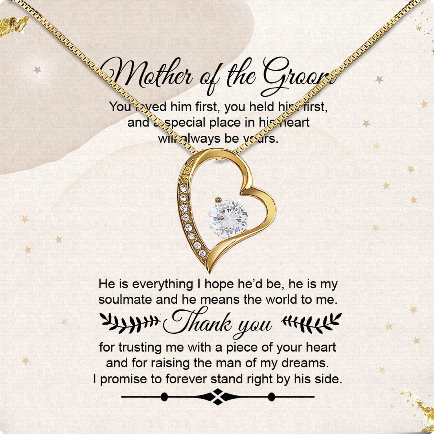 Necklace Gift For Mother Of Bride From Bride