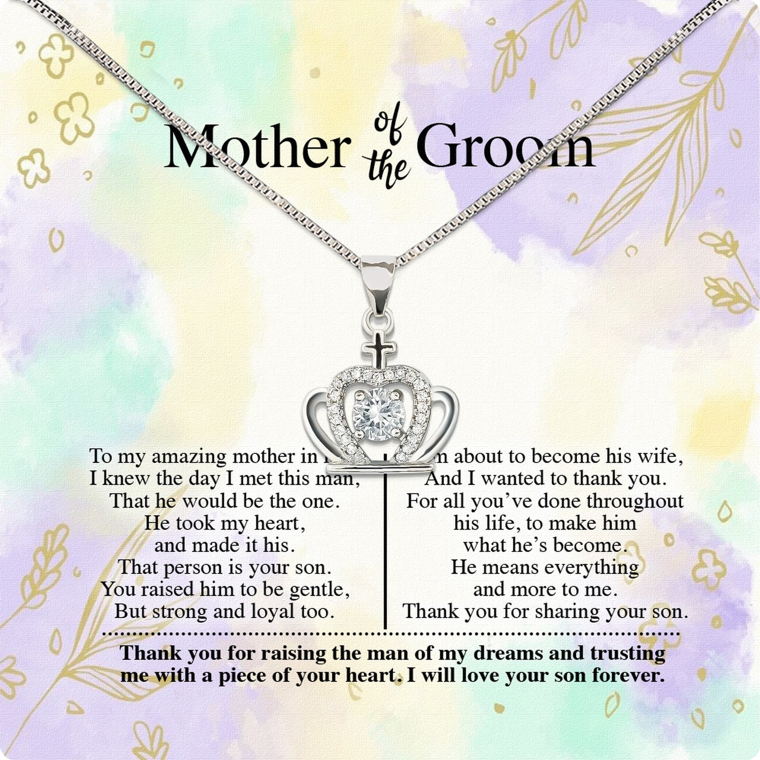 Necklace Gift For Mother Of Bride From Bride