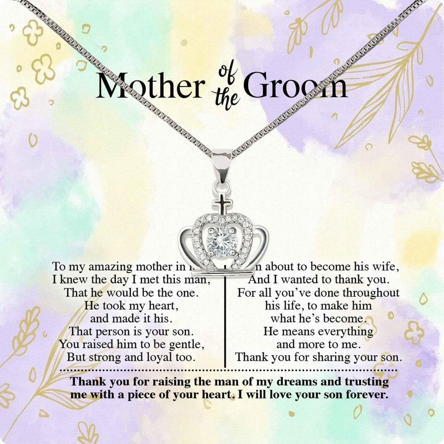 Necklace Gift For Mother Of Bride From Bride