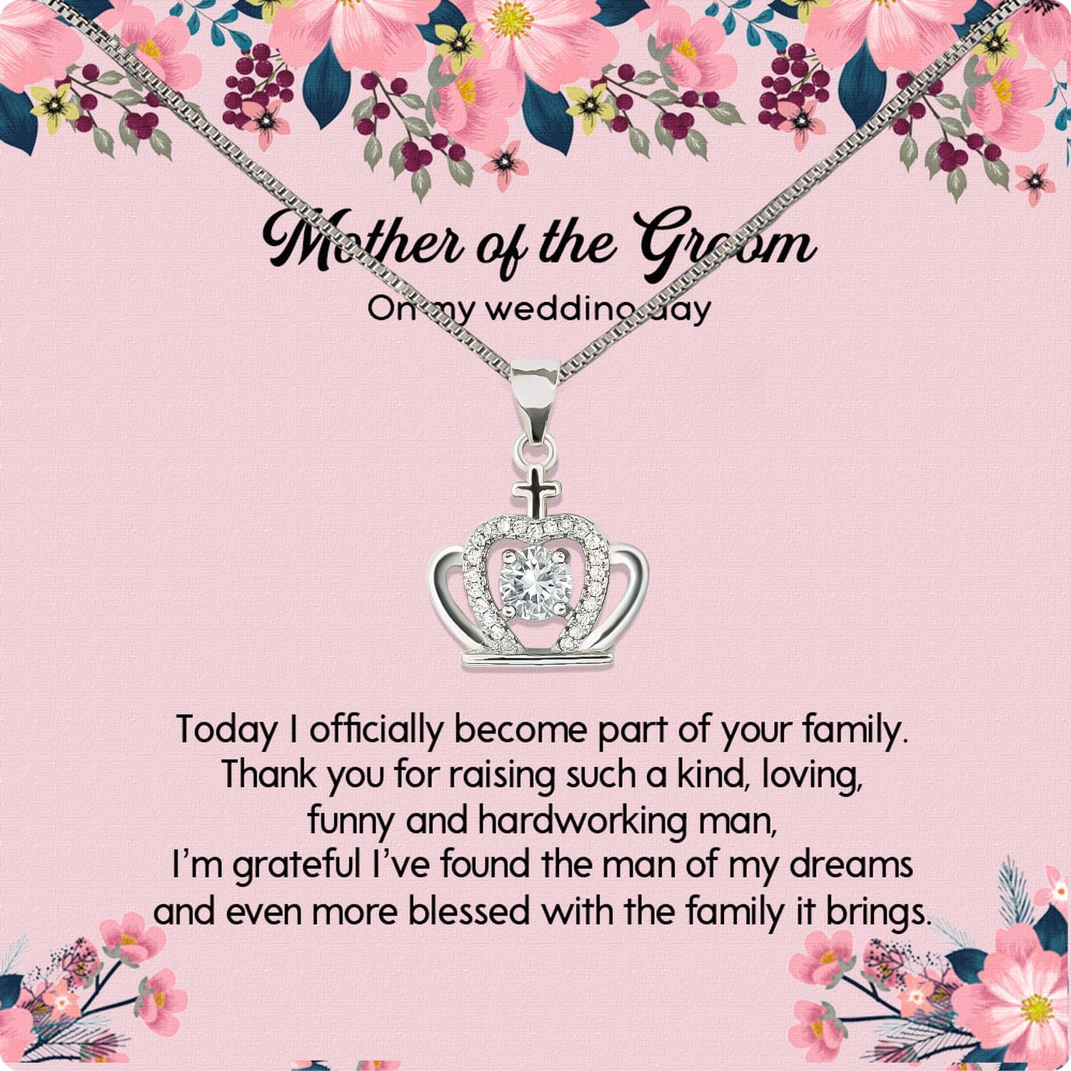 Necklace Gift For Mother Of Bride From Bride