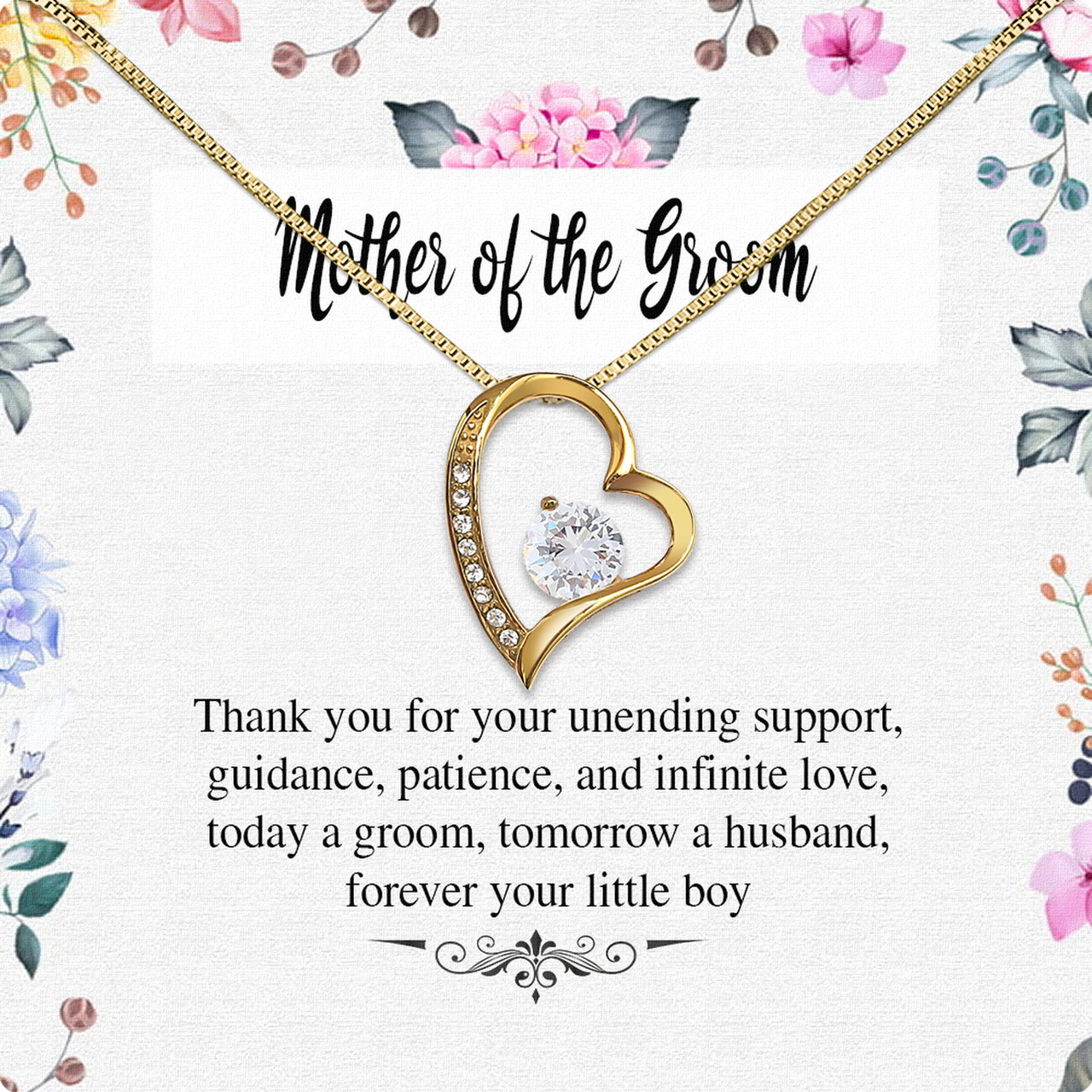 Necklace Gift For Mother Of Groom From Groom