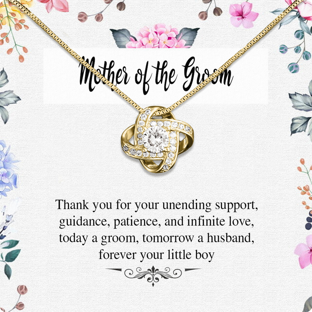 Necklace Gift For Mother Of Groom From Groom