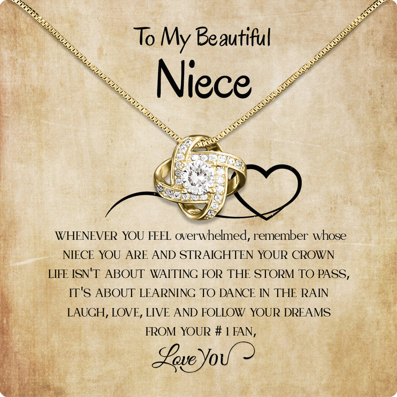 Niece Necklace: Wrap Her in Your Love, Even from Afar