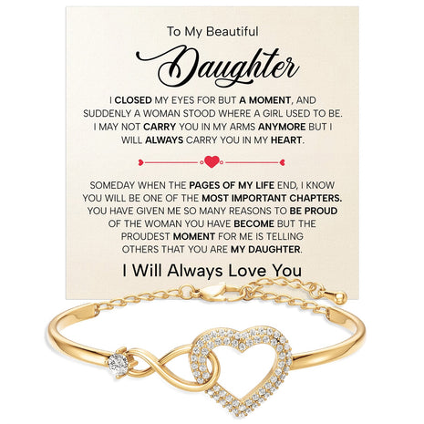 To My Daughter Bracelet - Pages Of My Life