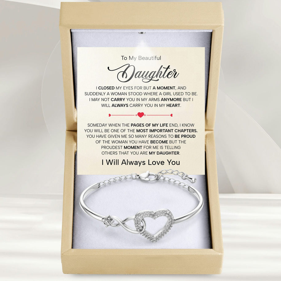 To My Daughter Bracelet - Pages Of My Life
