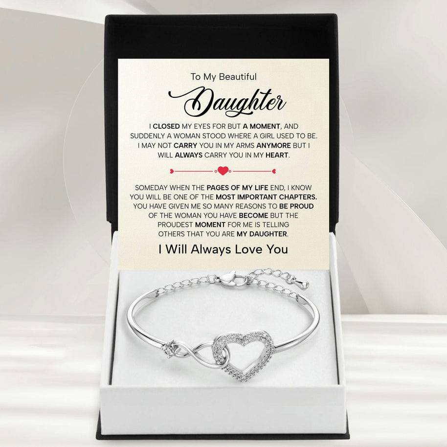To My Daughter Bracelet - Pages Of My Life