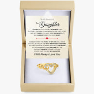 To My Daughter Ring Infinity Hearts With Heartfelt Message - Unique Jewelry For Daughter - Pages Of My Life