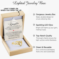 To My Daughter Ring Infinity Hearts With Heartfelt Message - Unique Jewelry For Daughter - Pages Of My Life