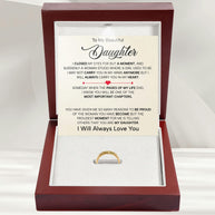 To My Daughter With Heartfelt Message - Engraved Ring For Daughter - Pages Of My Life