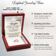 To My Daughter With Heartfelt Message - Engraved Ring For Daughter - Pages Of My Life