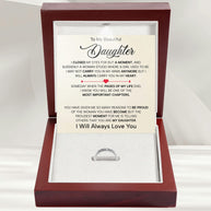 To My Daughter With Heartfelt Message - Engraved Ring For Daughter - Pages Of My Life