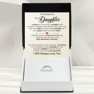 To My Daughter With Heartfelt Message - Engraved Ring For Daughter - Pages Of My Life