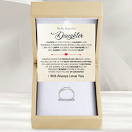 To My Daughter With Heartfelt Message - Engraved Hug Ring For Daughter -  Pages Of My Life