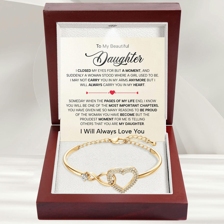 To My Daughter Bracelet - Pages Of My Life