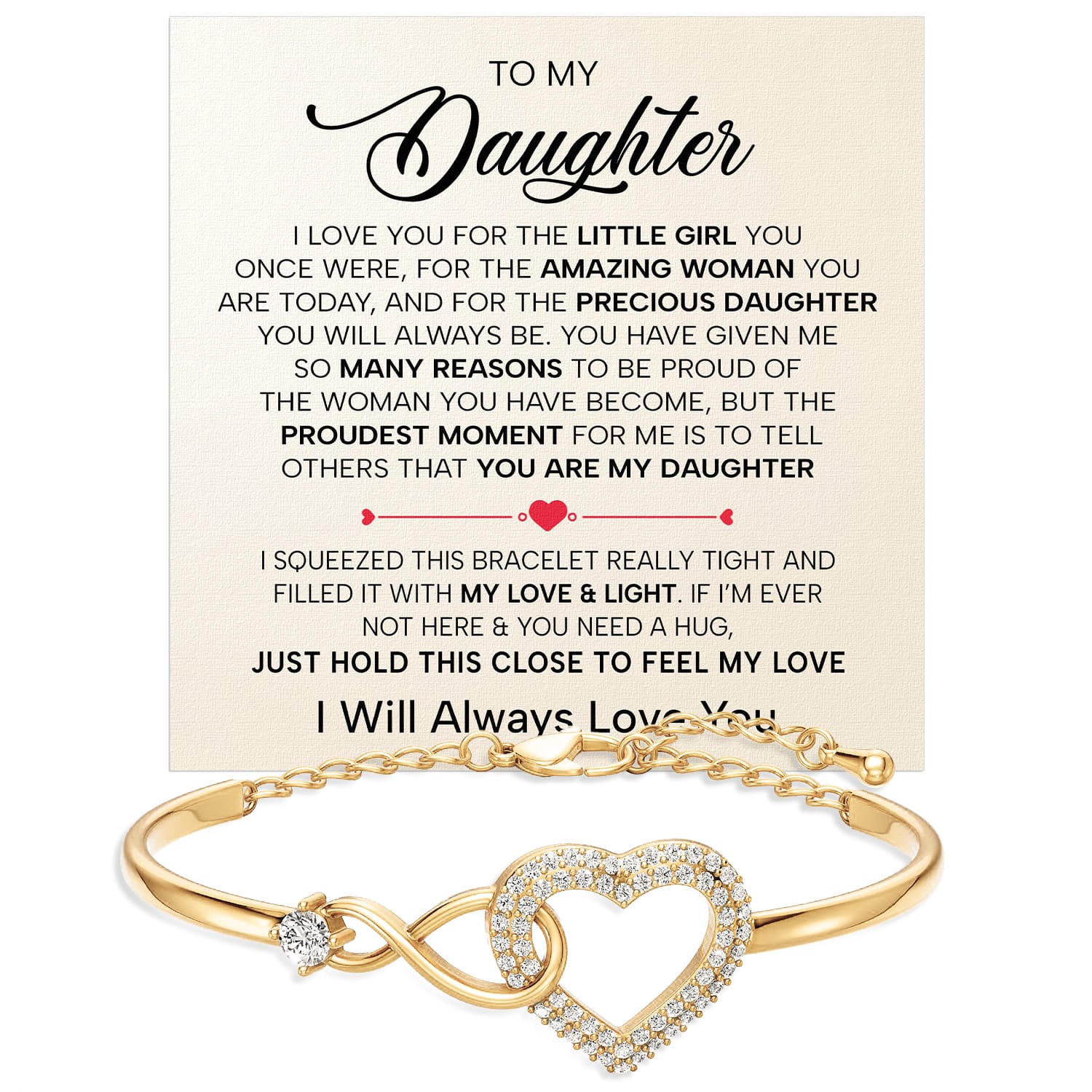 Precious Example To My Daughter Bracelet - Precious Daughter – Larvincy