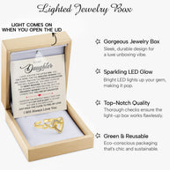 To My Daughter Ring Infinity Hearts With Heartfelt Message - Unique Jewelry For Daughter - Precious Daughter
