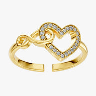 To My Daughter Ring Infinity Hearts With Heartfelt Message - Unique Jewelry For Daughter - Always In Mine Ring