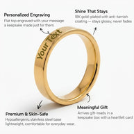 To My Daughter With Heartfelt Message - Engraved Ring For Daughter - Always In Mine