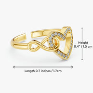 To My Daughter Ring Infinity Hearts With Heartfelt Message - Unique Jewelry For Daughter - Pages Of My Life