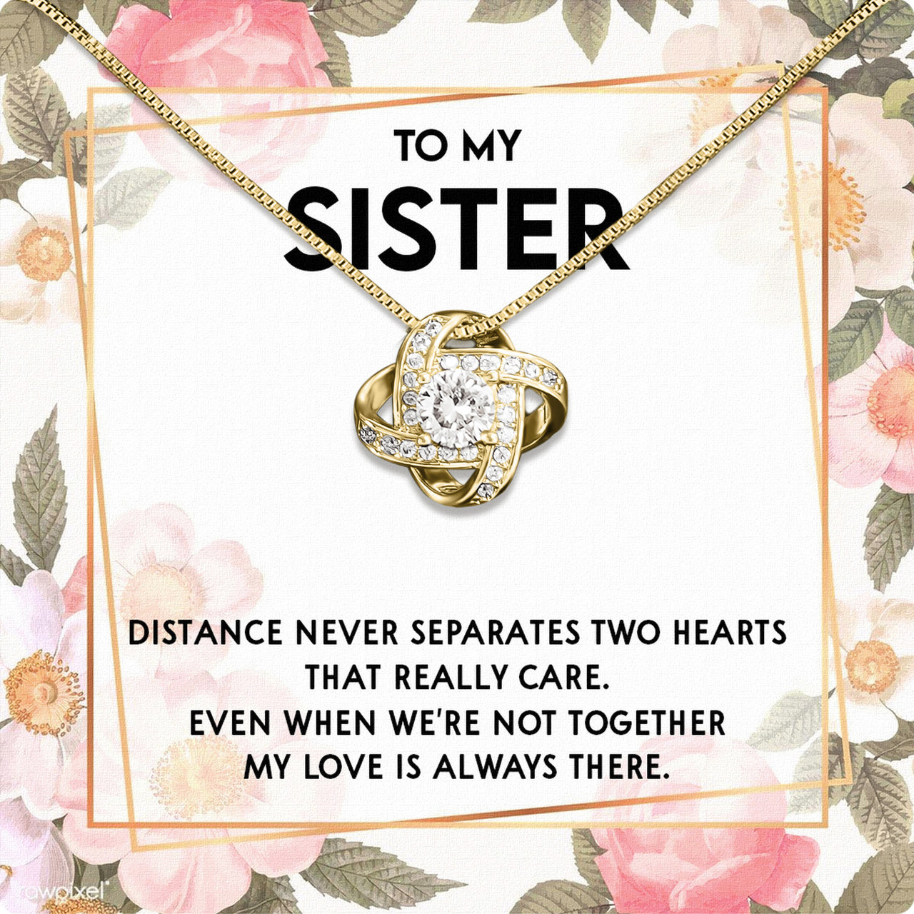 Sister Necklace: Because Some Love Needs No Words