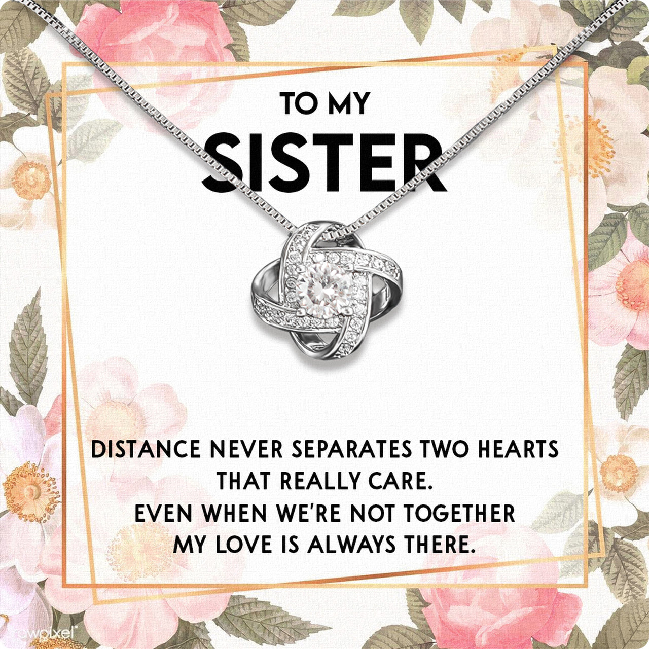 Sister Necklace: Because Some Love Needs No Words