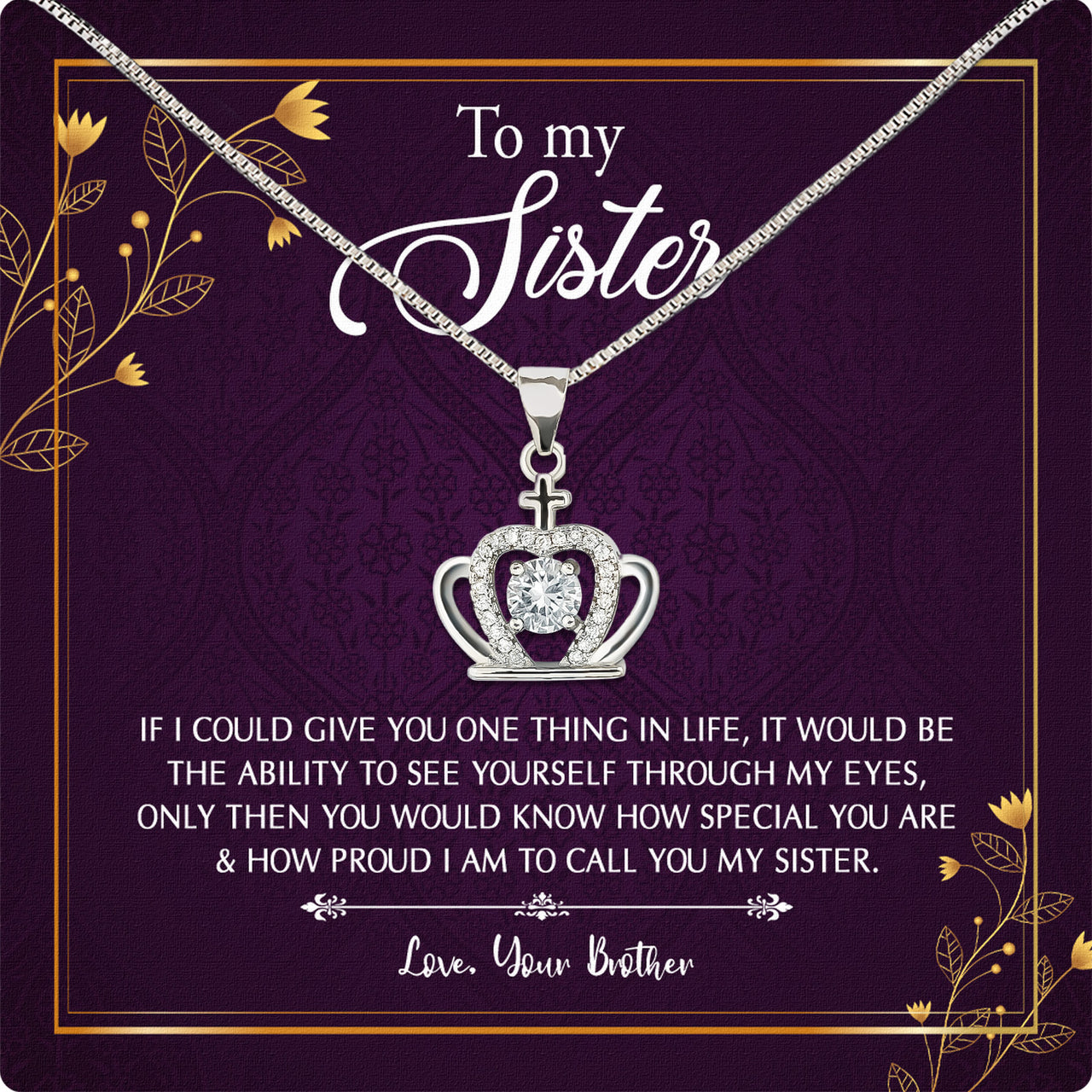 Sister Necklace: Because Some Love Needs No Words