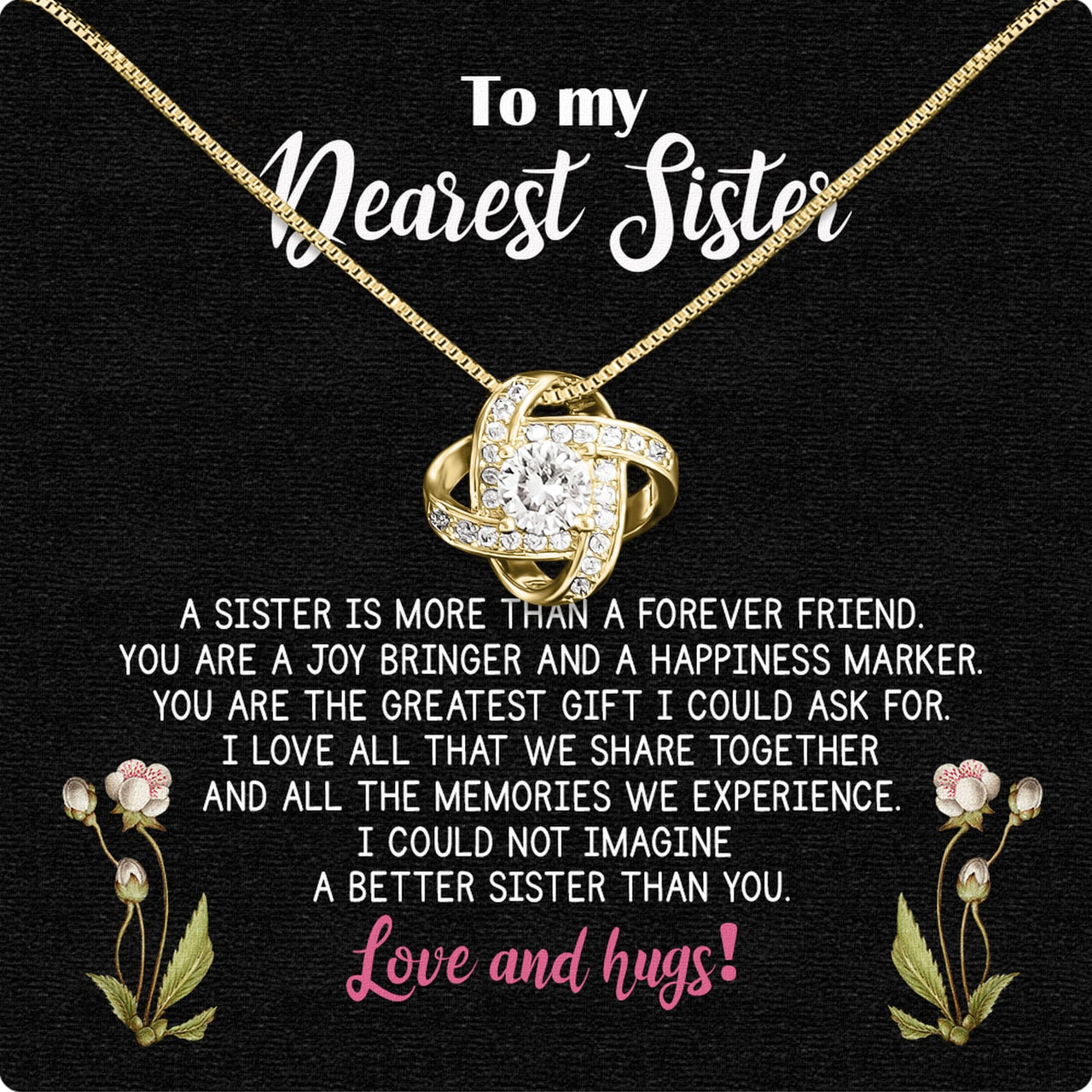 Sister Necklace: Because Some Love Needs No Words