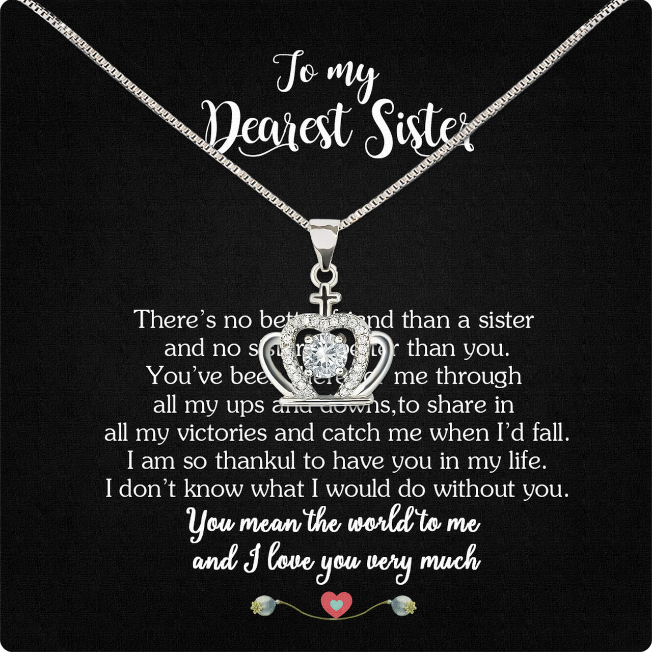 Sister Necklace: Because Some Love Needs No Words