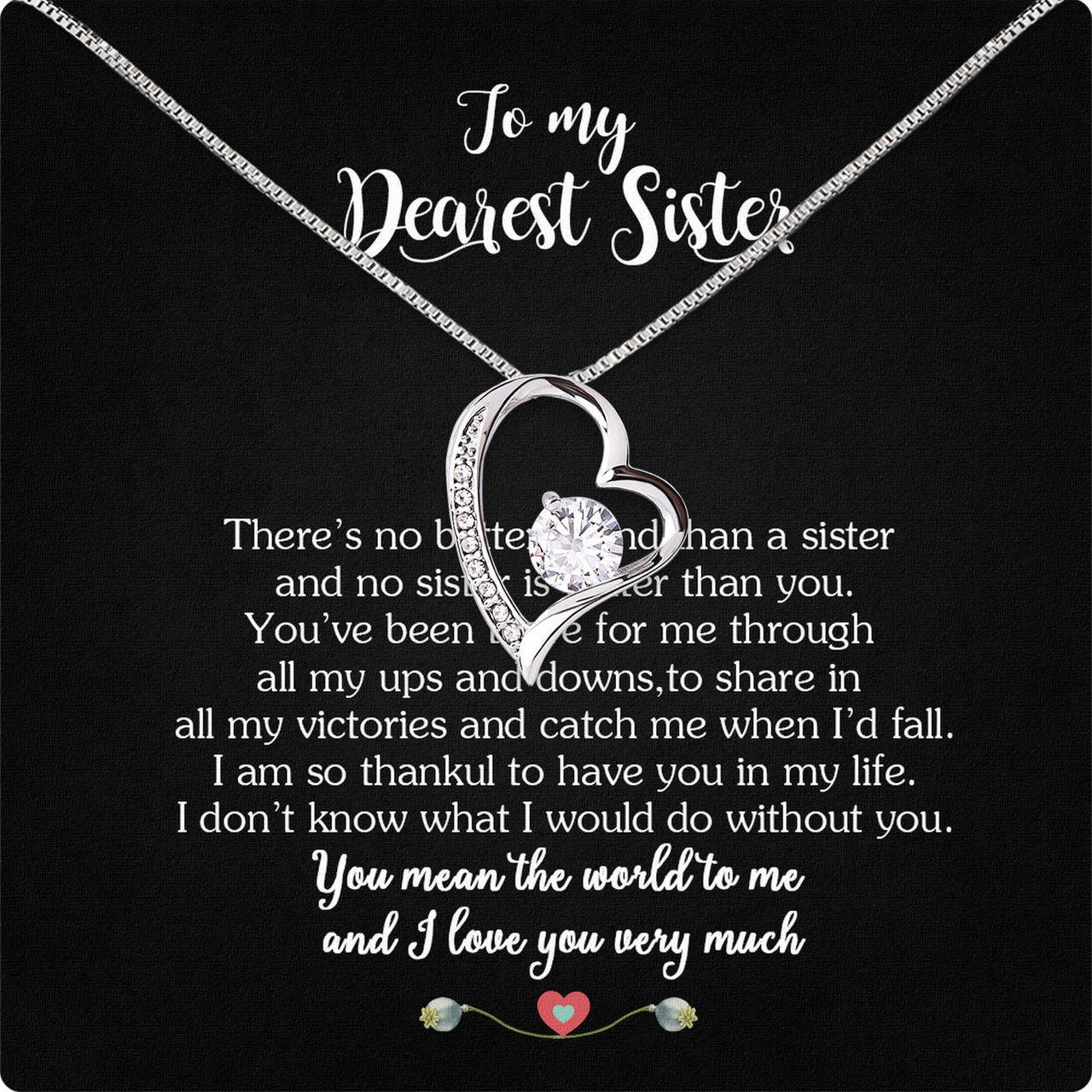 Sister Necklace: Because Some Love Needs No Words