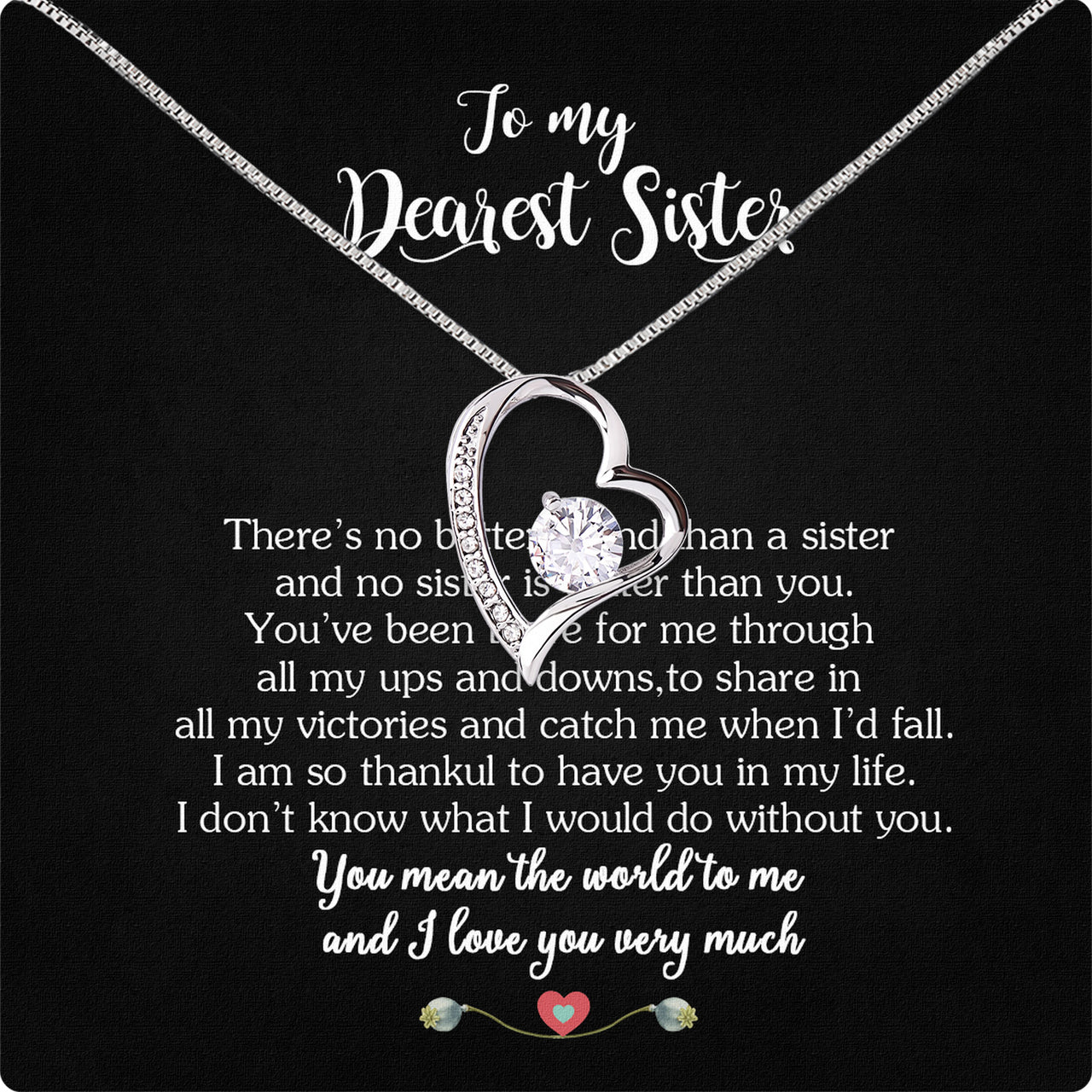 Sister Necklace: Because Some Love Needs No Words