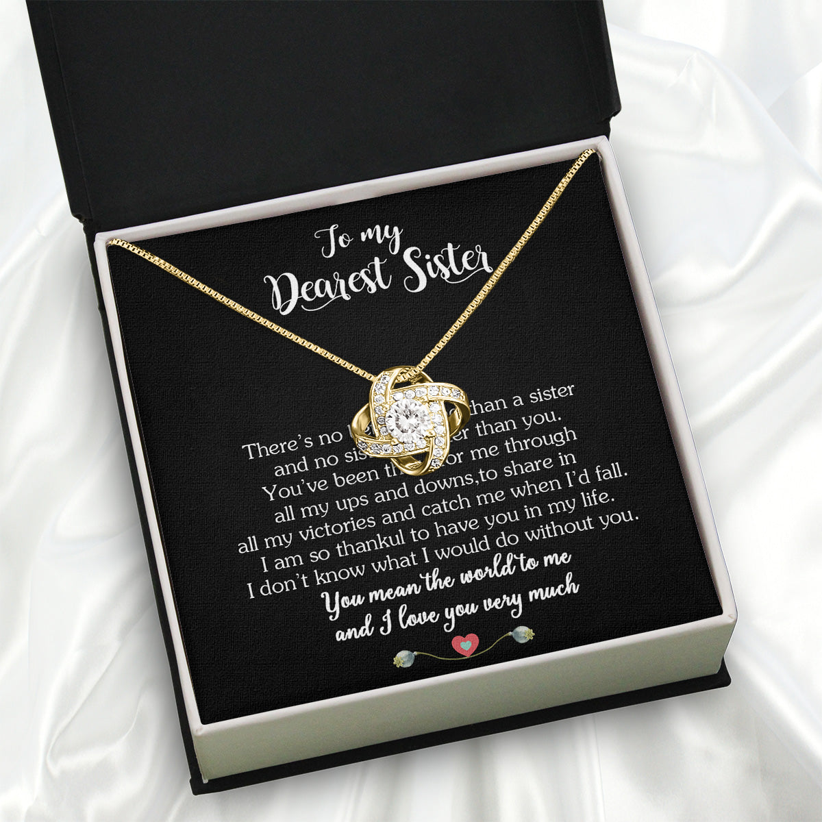 Sister Necklace: Because Some Love Needs No Words