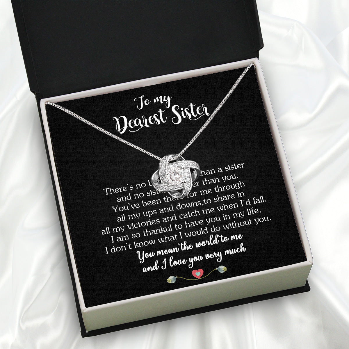 Sister Necklace: Because Some Love Needs No Words