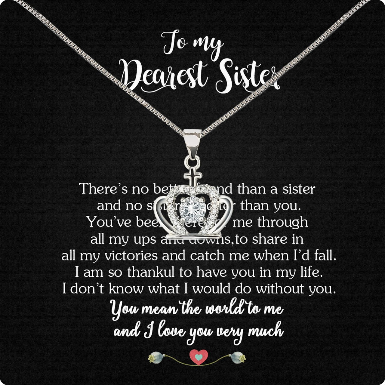 Sister Necklace: Because Some Love Needs No Words