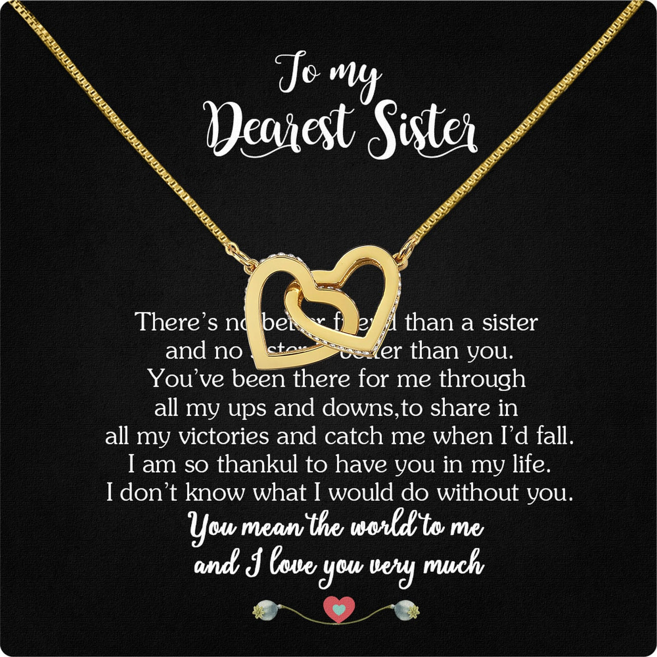 Sister Necklace: Because Some Love Needs No Words