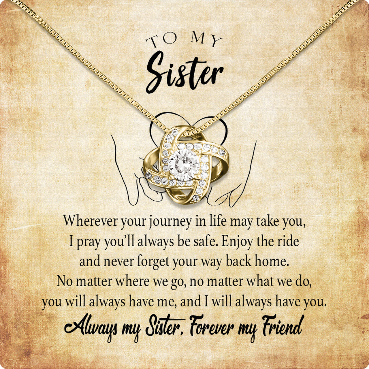 Sister Necklace: Because Some Love Needs No Words