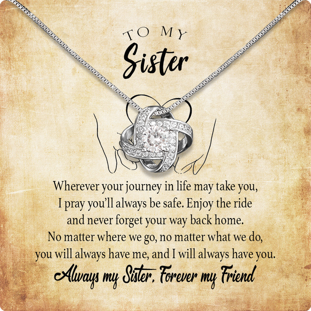 Sister Necklace: Because Some Love Needs No Words