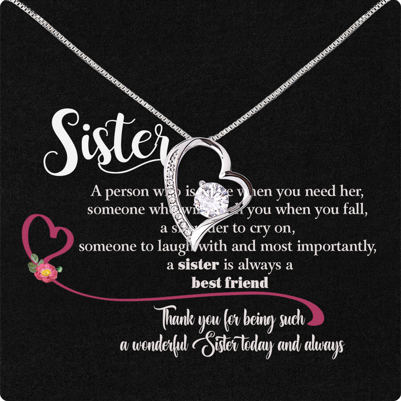 Sister Necklace: Because Some Love Needs No Words