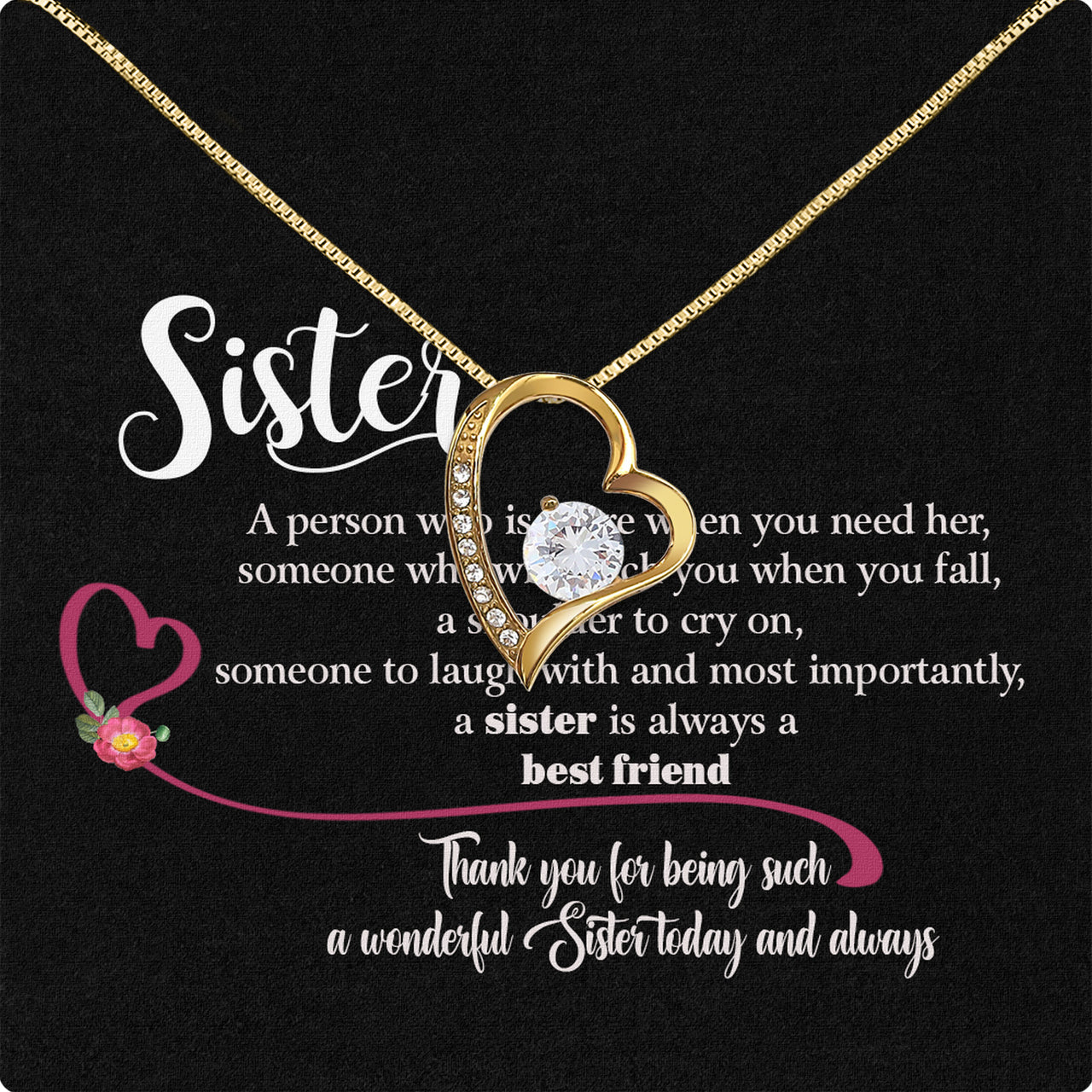 Sister Necklace: Because Some Love Needs No Words