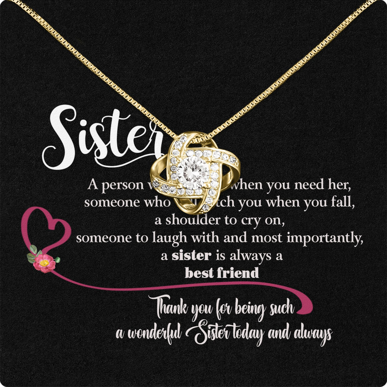 Sister Necklace: Because Some Love Needs No Words