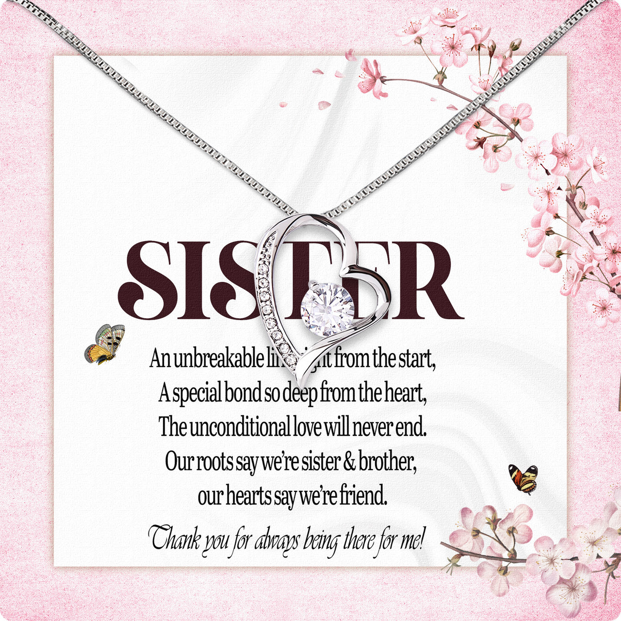 Sister Necklace: Because Some Love Needs No Words