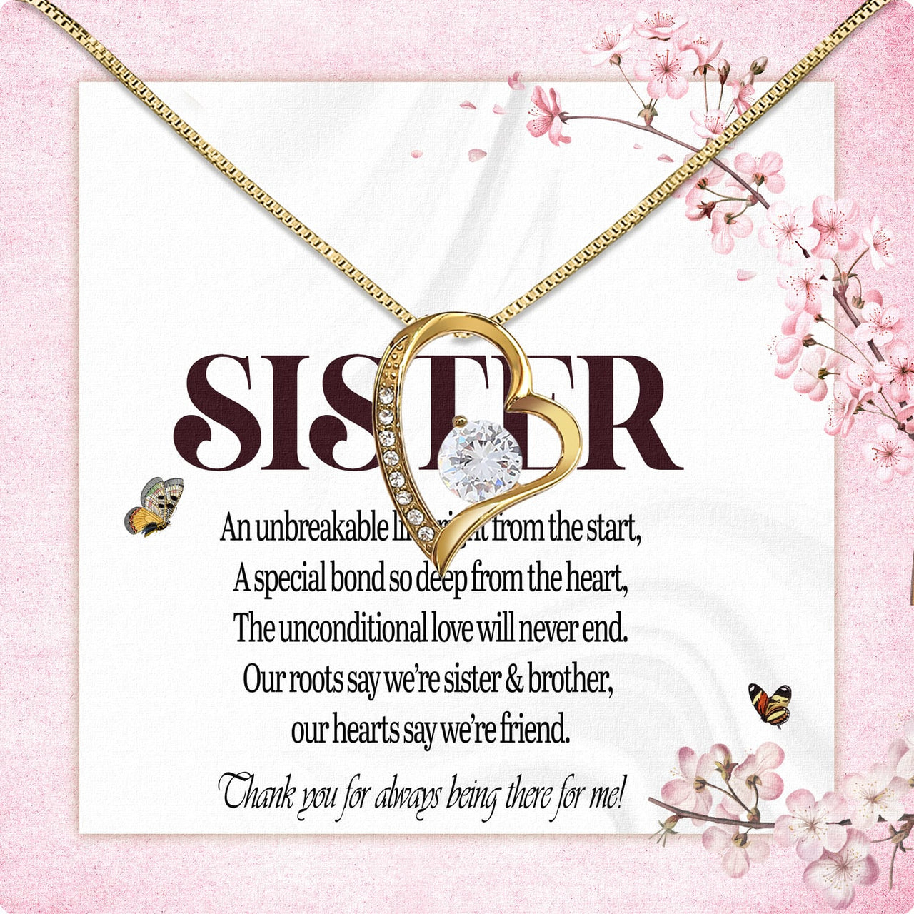 Sister Necklace: Because Some Love Needs No Words