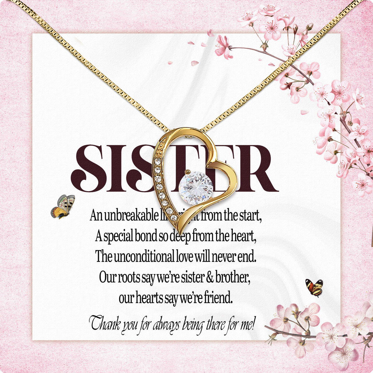 Sister Necklace: Because Some Love Needs No Words