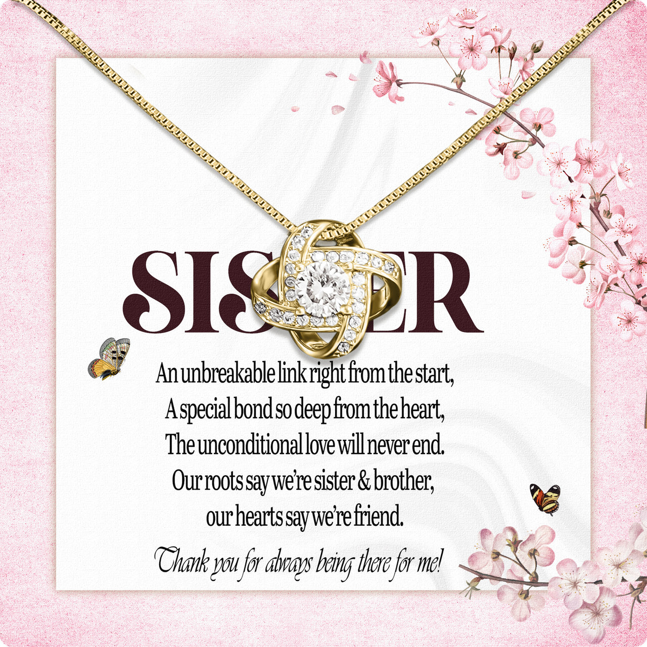 Sister Necklace: Because Some Love Needs No Words