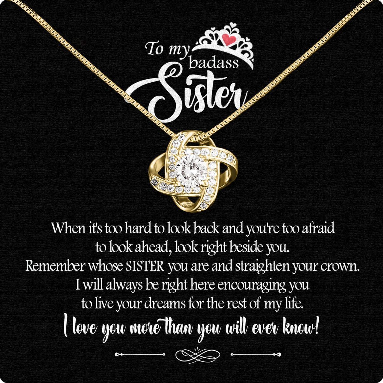 Sister Necklace: Because Some Love Needs No Words